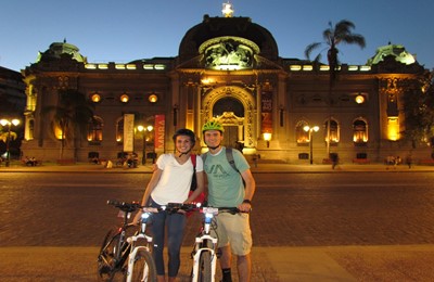 Tour en bicicleta Privado Santiago Nocturno 🕣8 pm