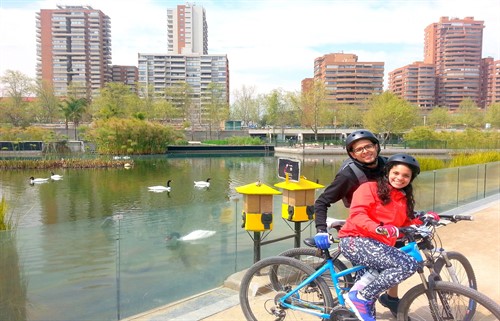 Bicentennial Park - Bike Tour Santiago
